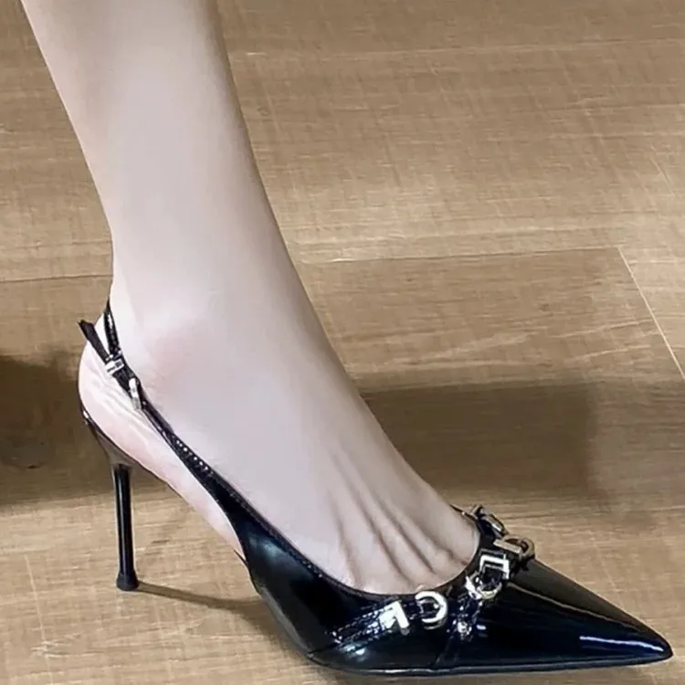 Sandales à talons hauts femme bout ouvert plateforme PU légères élégantes été-automne