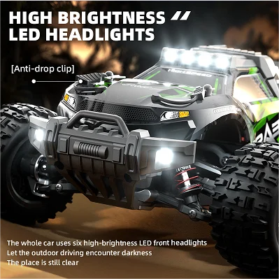 Voiture RC AiJH SG118 Pro 1:18 – Tout-terrain haute vitesse 35 km/h avec phares LED