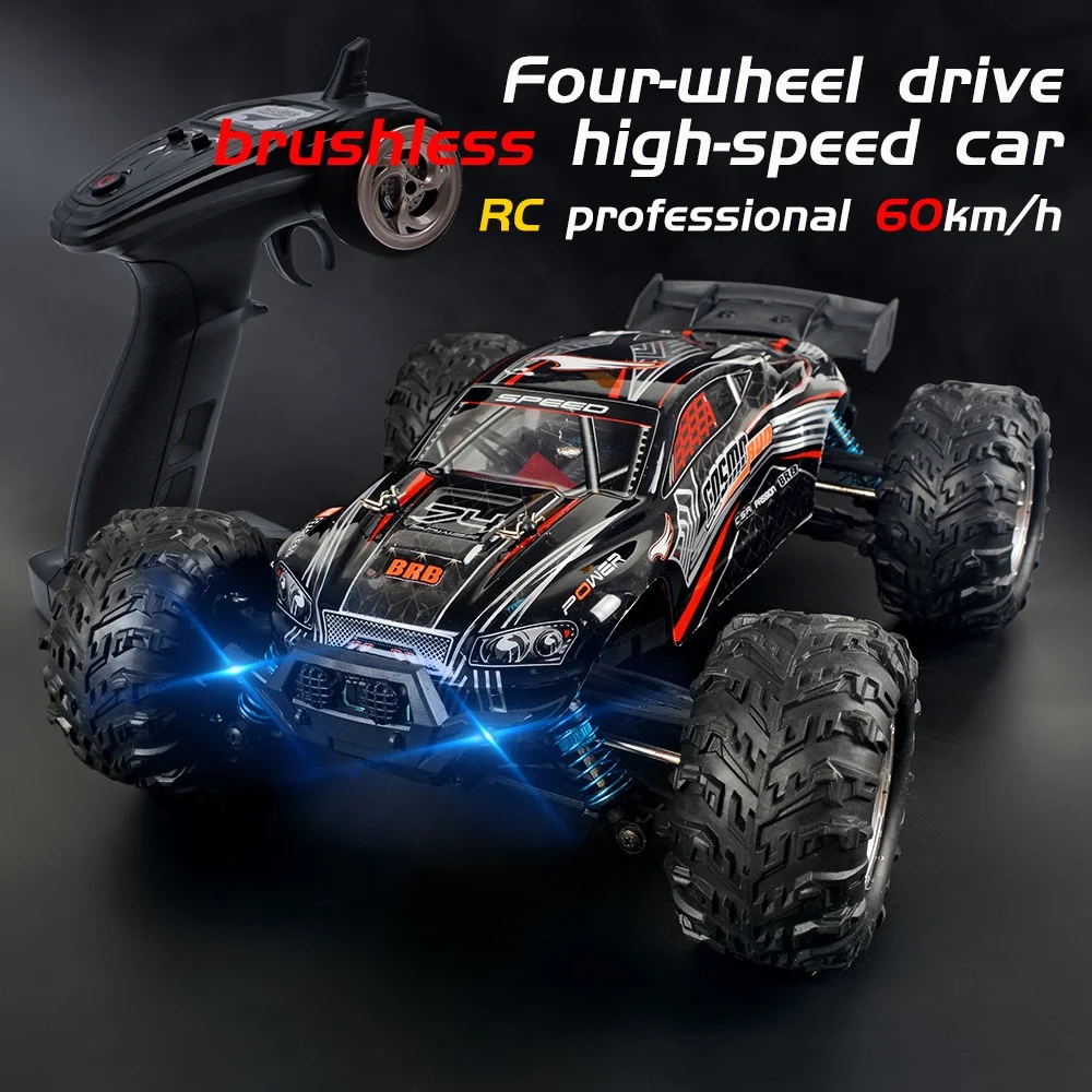 Voiture RC Hors-Route Brushless 1:16 – 35 km/h, Télécommande 2.4G, 6 Canaux