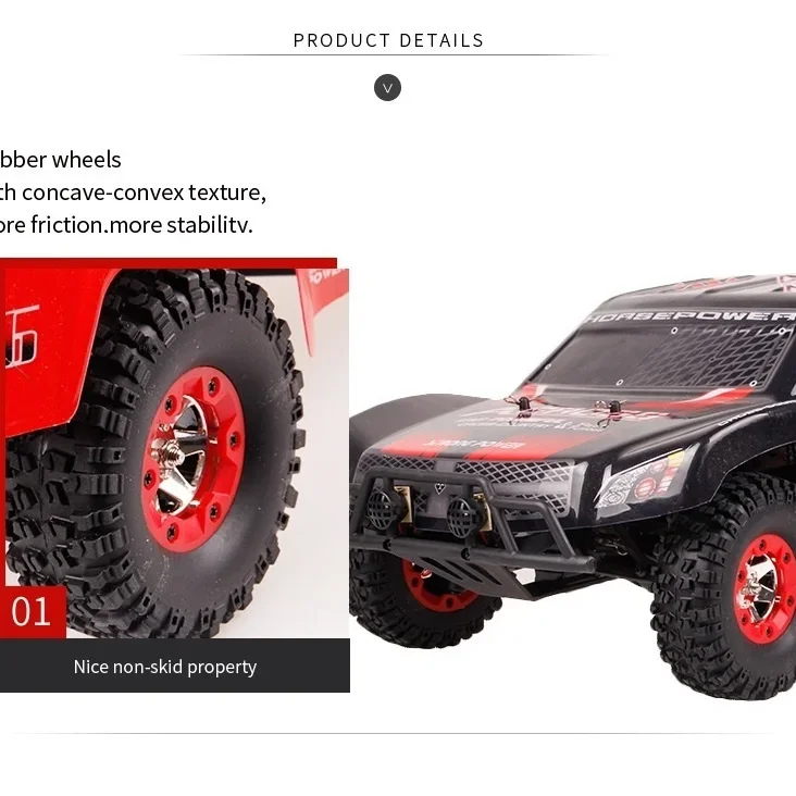 Voiture RC Tout-Terrain 1/12 | 4WD 50 km/h Télécommande 100m | Prêt à l'emploi