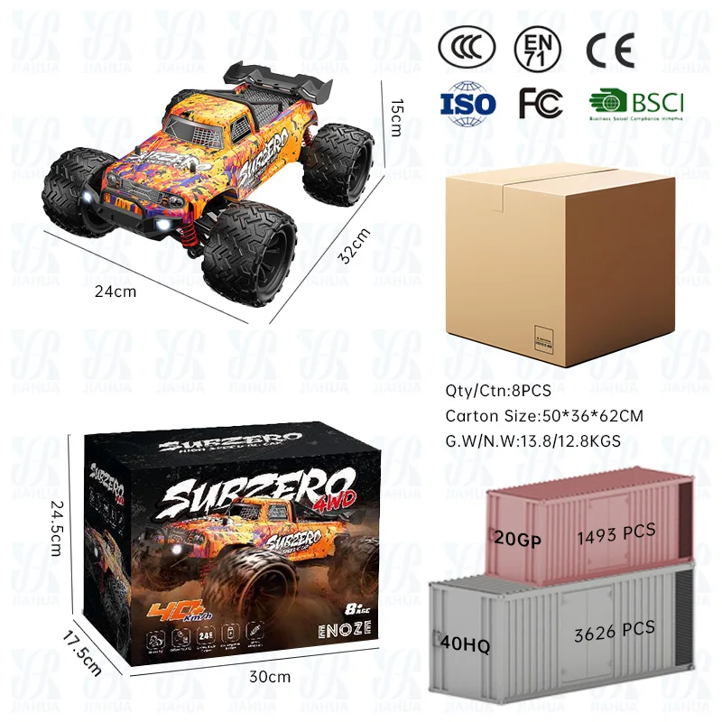 Voiture RC Tout-Terrain 4WD 1/14 Télécommande 30 km/h - Drift & Escalade Enfants