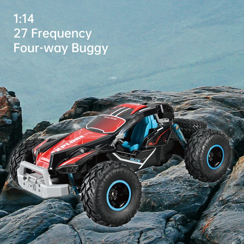Voiture télécommandée RC 1:16 avec lumières LED – 4 canaux 2.4GHz