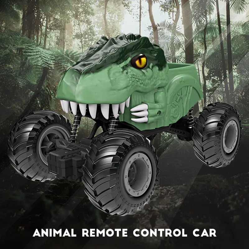 Camion Dinosaure Télécommandé 2.4G avec Lumières - Tout-Terrain RC Grande Vitesse