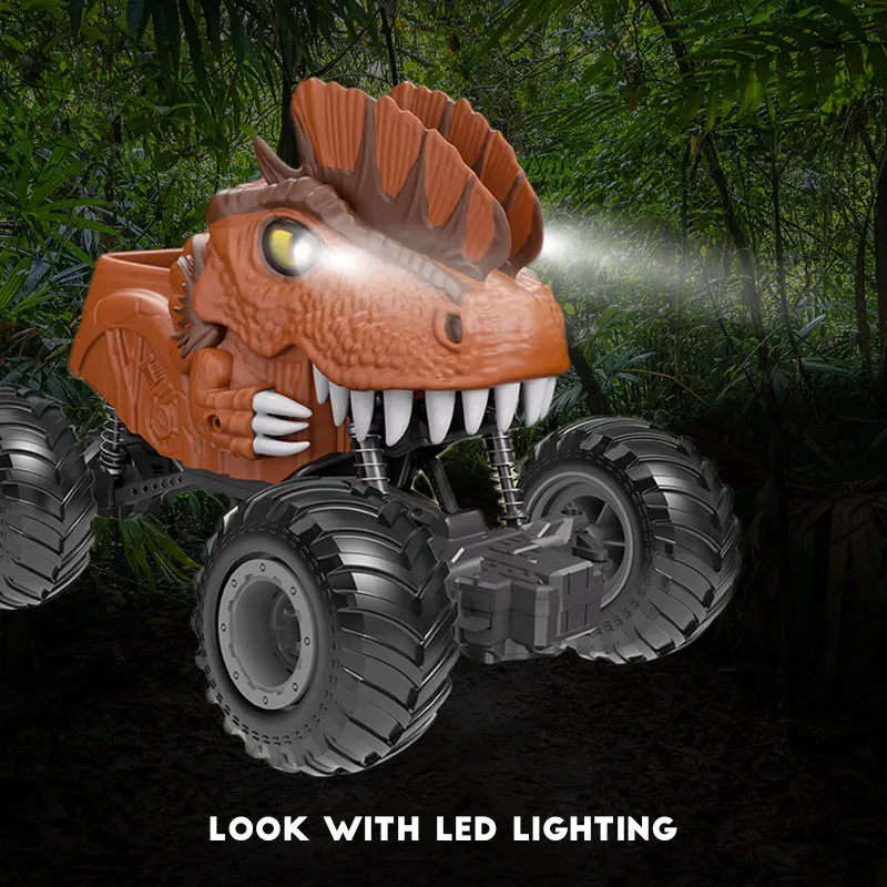 Voiture Dinosaure RC Électrique 2.4GHz – Télécommande 4 Canaux, Tout-Terrain