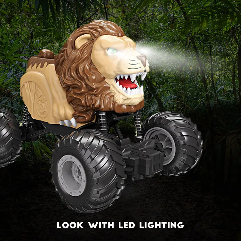Lion RC Télécommandé 4 Canaux – Voiture Jouet Escalade Tout-Terrain pour Enfants