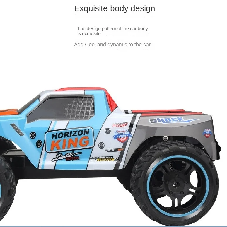 Camion RC Tout-Terrain 2.4G – Pleine Fonction 12 km/h, Télécommande 30m
