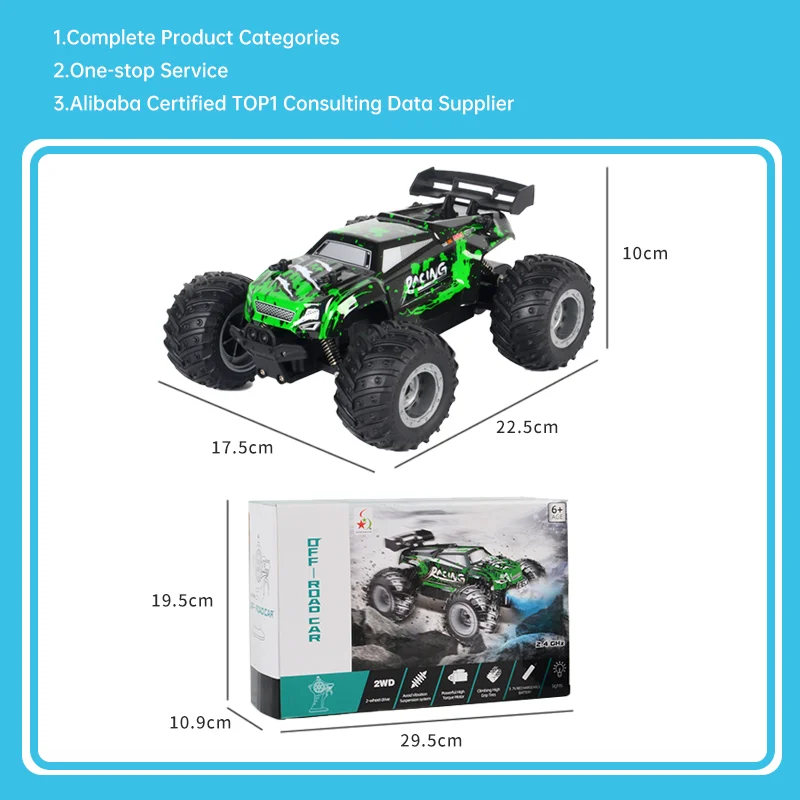 Voiture RC Tout-Terrain Grande Vitesse 4 Canaux – Jouet Télécommandé Enfant