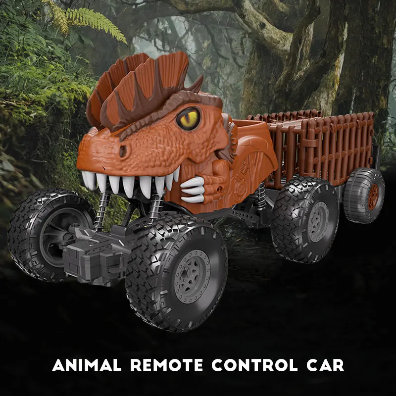 Voiture Dinosaure Télécommandée RC avec Lumières - Dragon Grimpeur 4 Canaux
