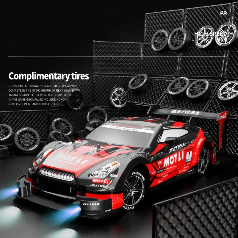 Voiture RC Drift AiJH 1:14 avec Lumières & Effet Fumée – Télécommande 4 Canaux