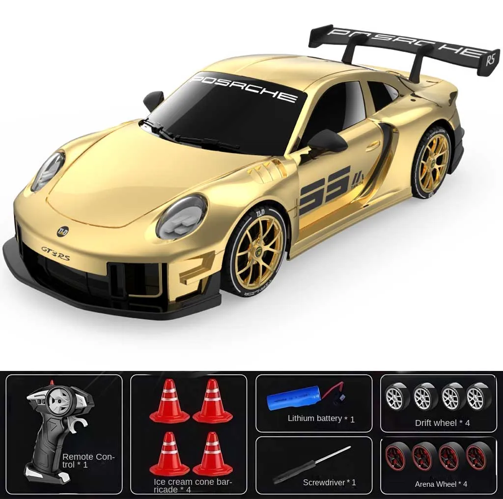 Voiture RC Drift AiJH | Haute Vitesse, Lumières LED, Pneus Dérive – Enfants & Adultes