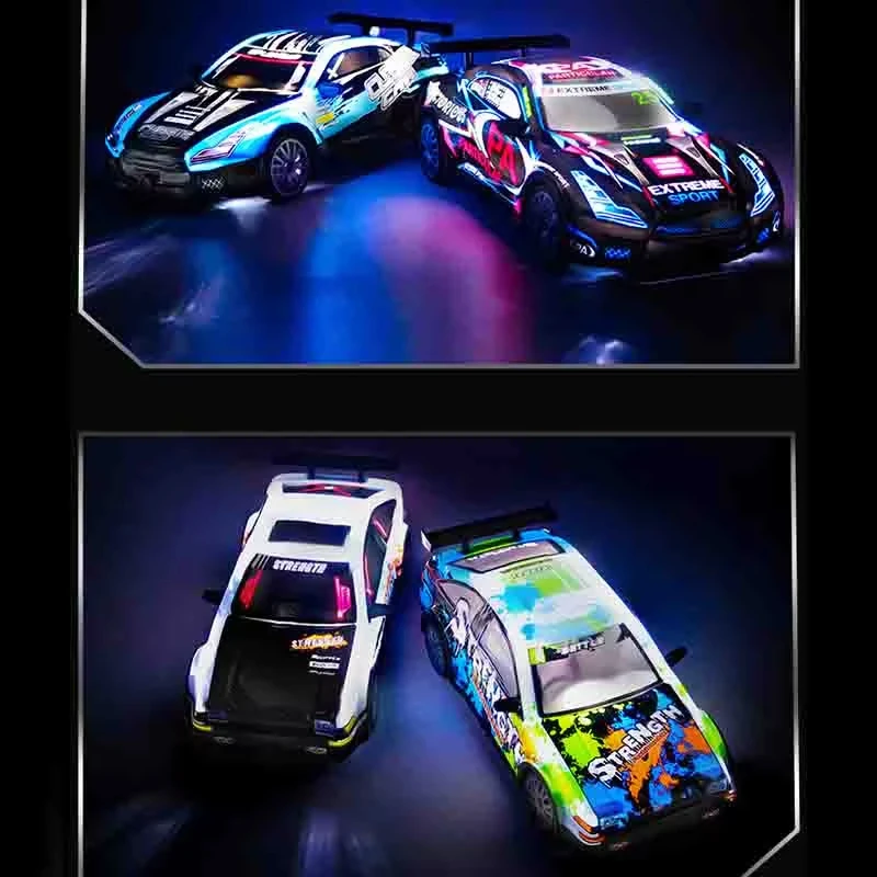 Voiture RC Drift 4x4 AiJH avec Effets Lumineux – Télécommandée, Câble USB inclus