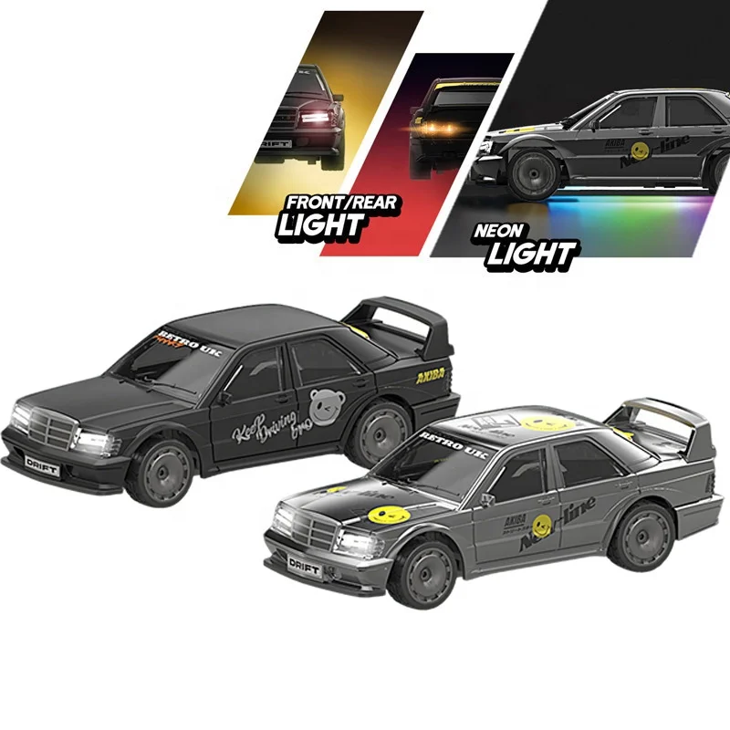Mini Voiture RC Drift 1:43 Gyroscope ESP 4x4 Télécommande Feux LED Enfants