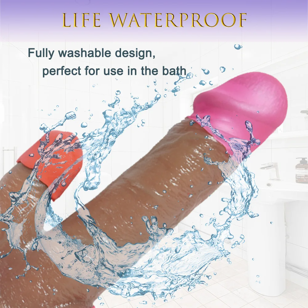 Gode réaliste en silicone avec vibration – Sensation peau naturelle, rechargeable USB