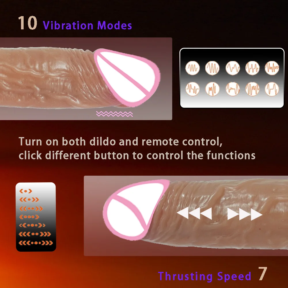 Gode Réaliste en Silicone | 10 Modes de Vibration | Rechargeable USB | Imperméable