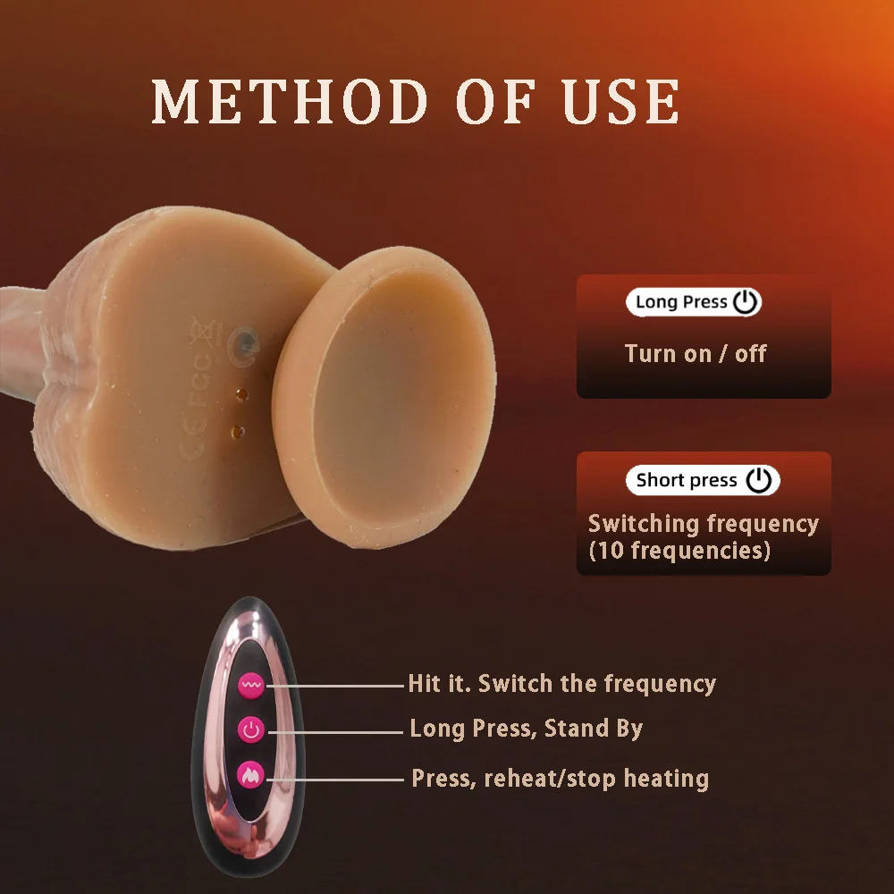 Gode Réaliste en Silicone | 10 Modes de Vibration | Rechargeable USB | Imperméable