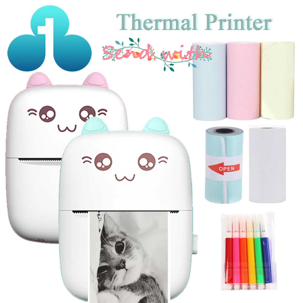 Mini Imprimante Photo Thermique de Poche 58mm – Sans Fil Bluetooth Android & iOS