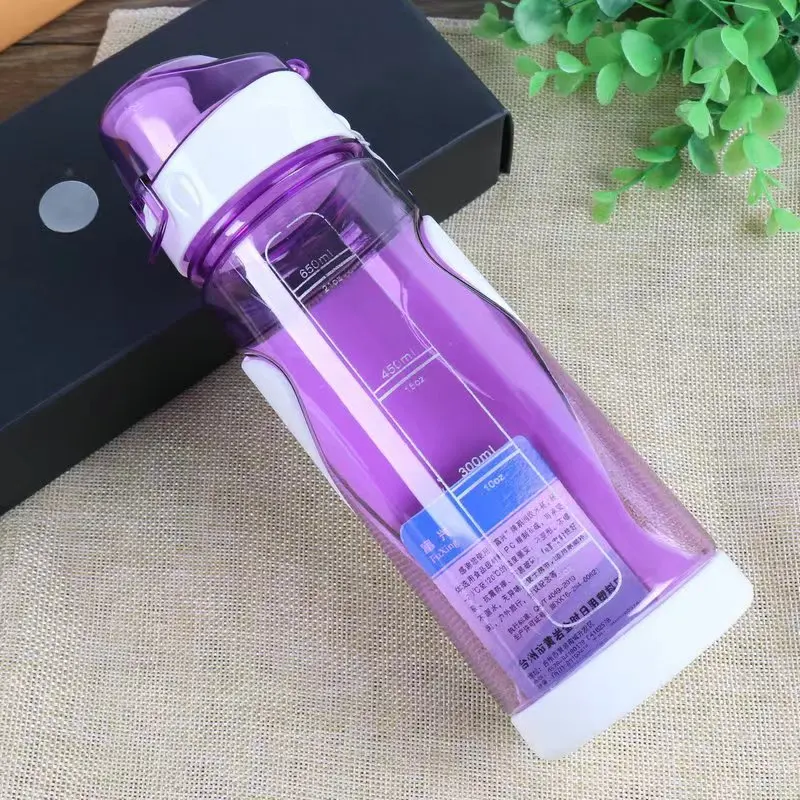 Gourde Sport 700ml Enfants & Adultes – Plastique PP+PC Alimentaire avec Paille & Sangle