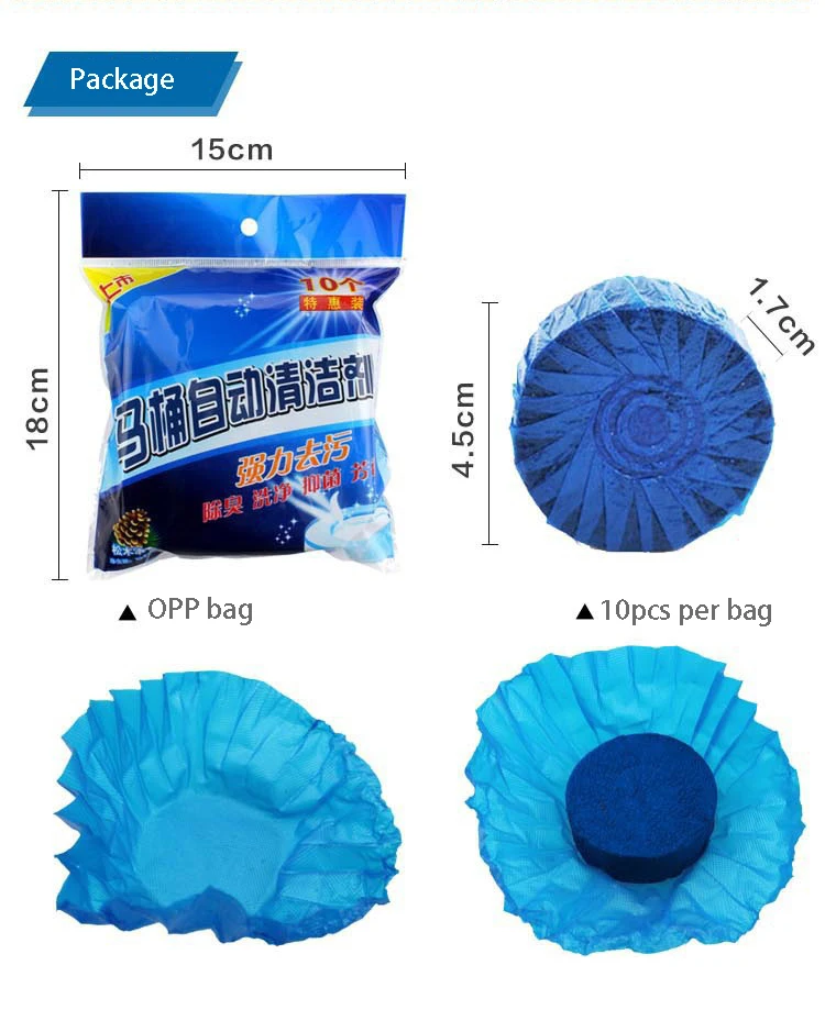 Tablettes WC Effervescentes – Nettoyant & Désodorisant pour Cuvette de Toilette