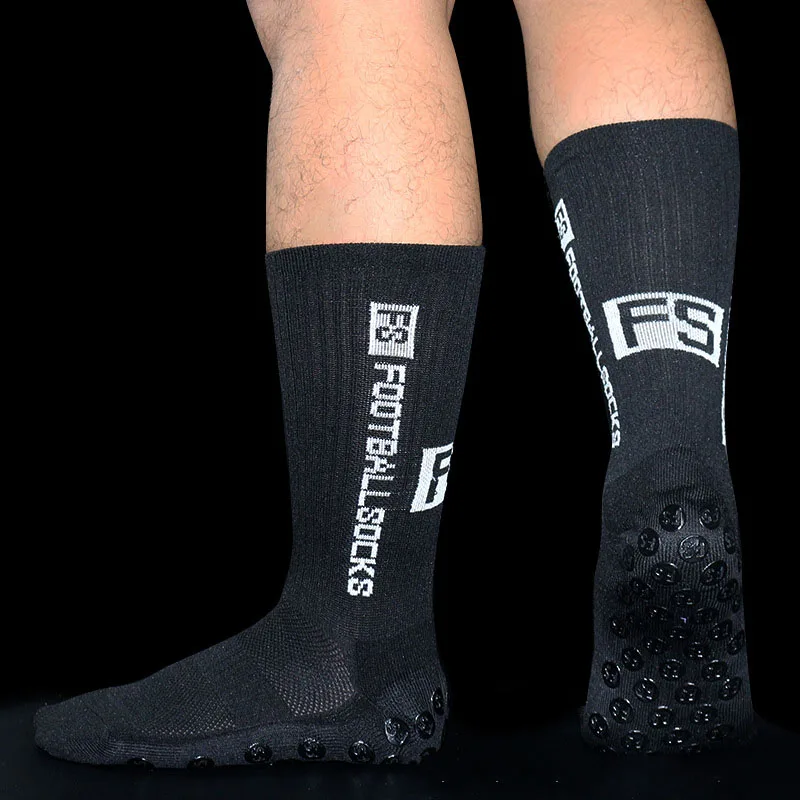 Chaussettes Football Antidérapantes Unisexes – Silicone, Toutes Saisons, Adultes & Enfants