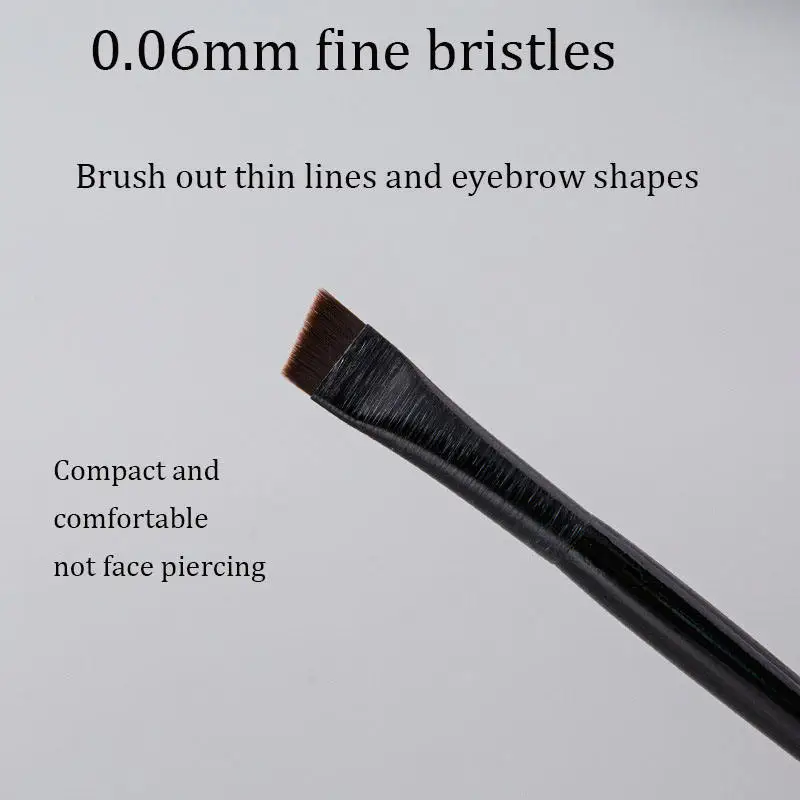 Pinceau Eye-Liner Professionnel Ultra-Fin Coudé – Maquillage Précis & Sourcils Parfaits