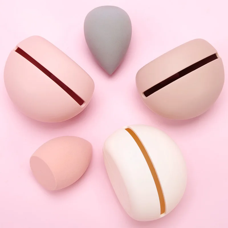Boîte de rangement en silicone pour œuf de beauté – Anti-poussière & Portable