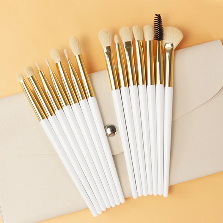 Set 14 Pinceaux Maquillage Professionnels Vander – Manche Bois, Fibres Synthétiques