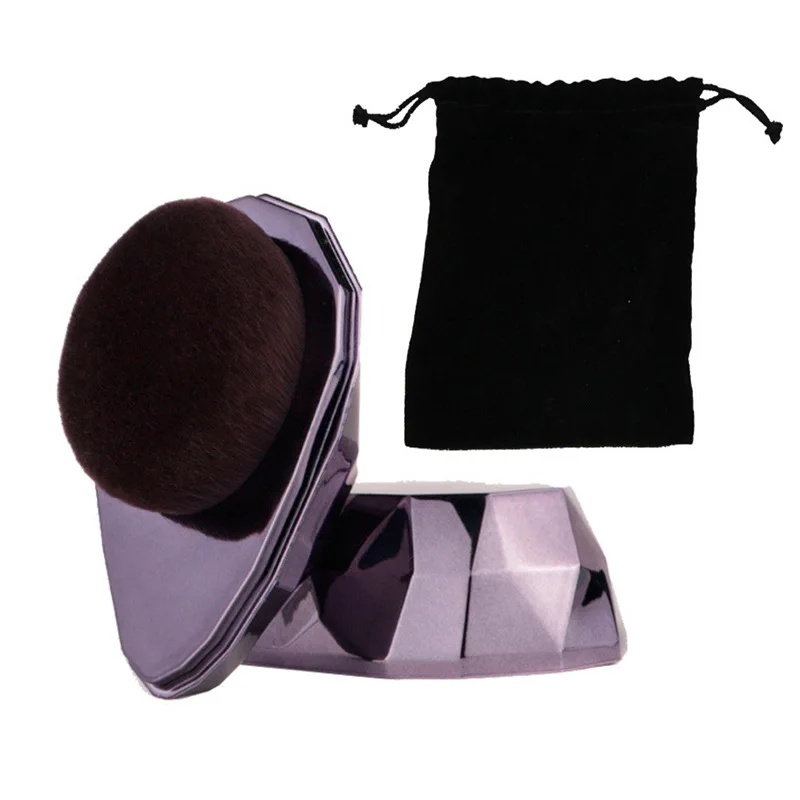 Pinceau Fond de Teint Plat Professionnel – Logo Personnalisé – Poils Synthétiques Doux