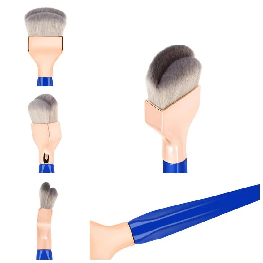 Pinceau Fond de Teint Professionnel Fibres Synthétiques Végétaliennes – Anti-cernes & Teint Parfait