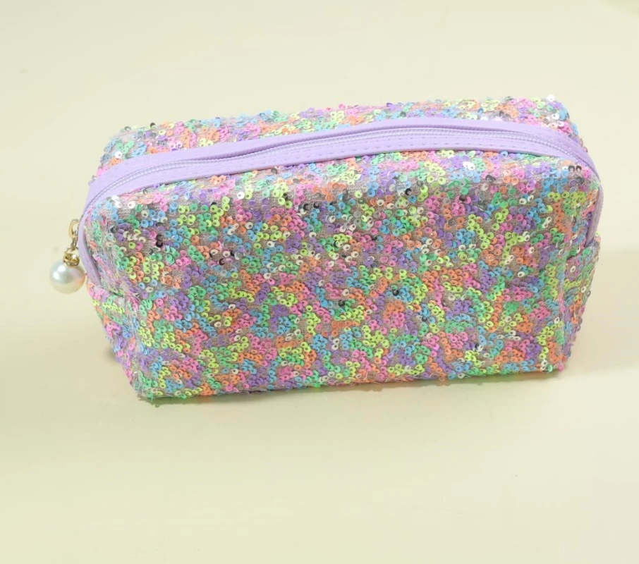 Sac à Cosmétiques Paillettes Luxe Grande Capacité – Pochette Maquillage Mode