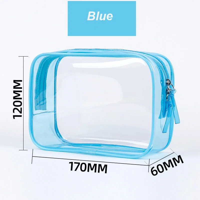 Trousse de toilette transparente PVC grande capacité – Pochette cosmétique étanche portable