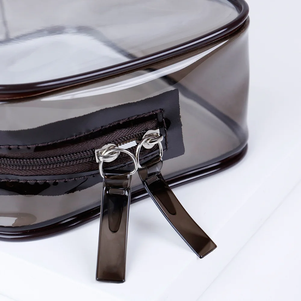 Trousse de toilette transparente PVC grande capacité – Pochette cosmétique étanche portable