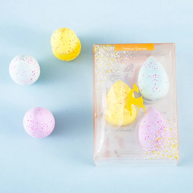 Éponge Maquillage Beauty Egg Meteor Shower – Douce & Lavable, Forme Goutte d'Eau