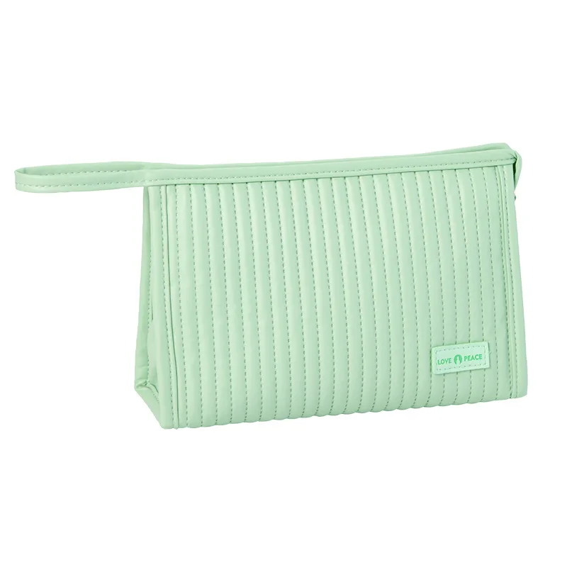 Pochette maquillage portable couleurs bonbon – Organisateur cosmétique de voyage pour femmes