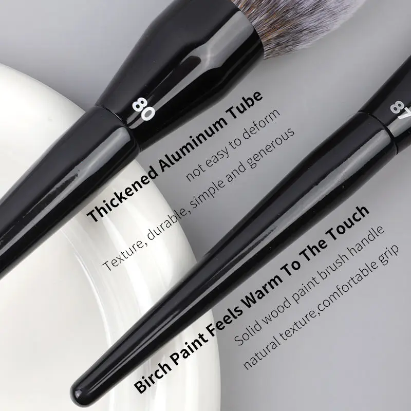 Ensemble 30 Pinceaux Maquillage Professionnels Luxe Végan Synthétique – Logo Personnalisé