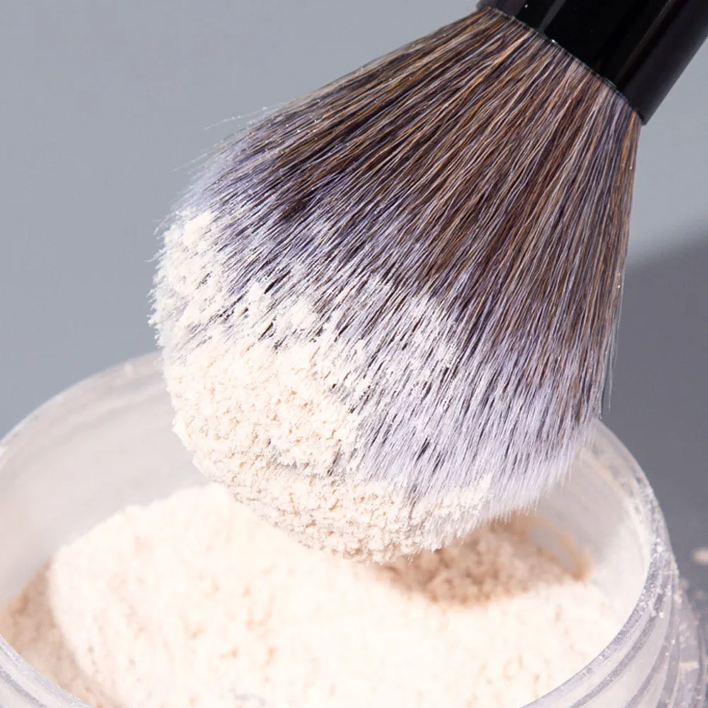 Set 18 Pinceaux Maquillage Professionnels Noir – Poils Synthétiques & Manche en Bois