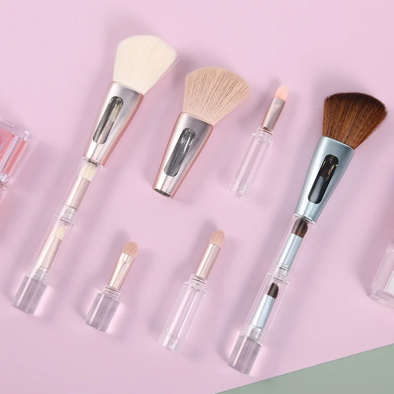 Set 4 Pinceaux Maquillage Multifonctions Poils Synthétiques Végan – Idéal Voyage