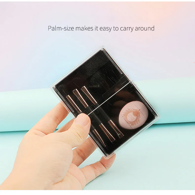 Set 8 Pinceaux Kabuki Maquillage Portable – Voyage & Usage Quotidien