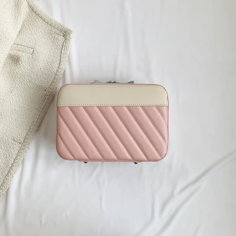 Trousse de Maquillage Grande Capacité Motif Bonbons – Sac Cosmétique PU Zippé