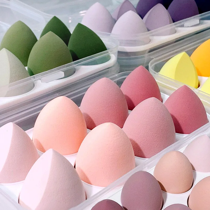 Ensemble d'éponges de maquillage blender fond de teint – Logo personnalisable | Vente en gros