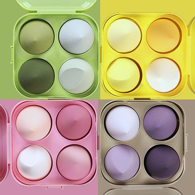 Ensemble d'éponges de maquillage blender fond de teint – Logo personnalisable | Vente en gros