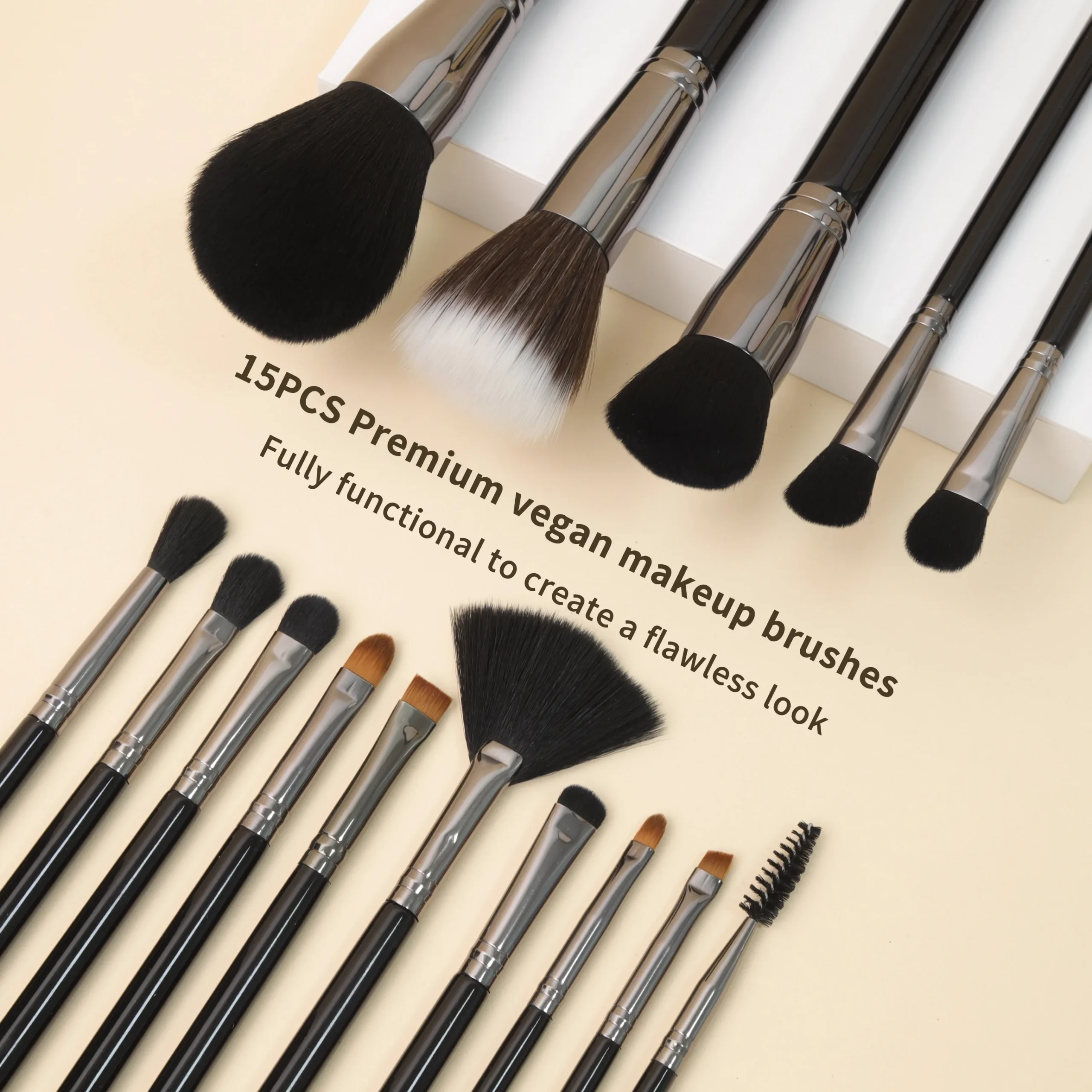 Set 15 Pinceaux Maquillage Professionnels EMF King Series – Vegan & Haute Qualité