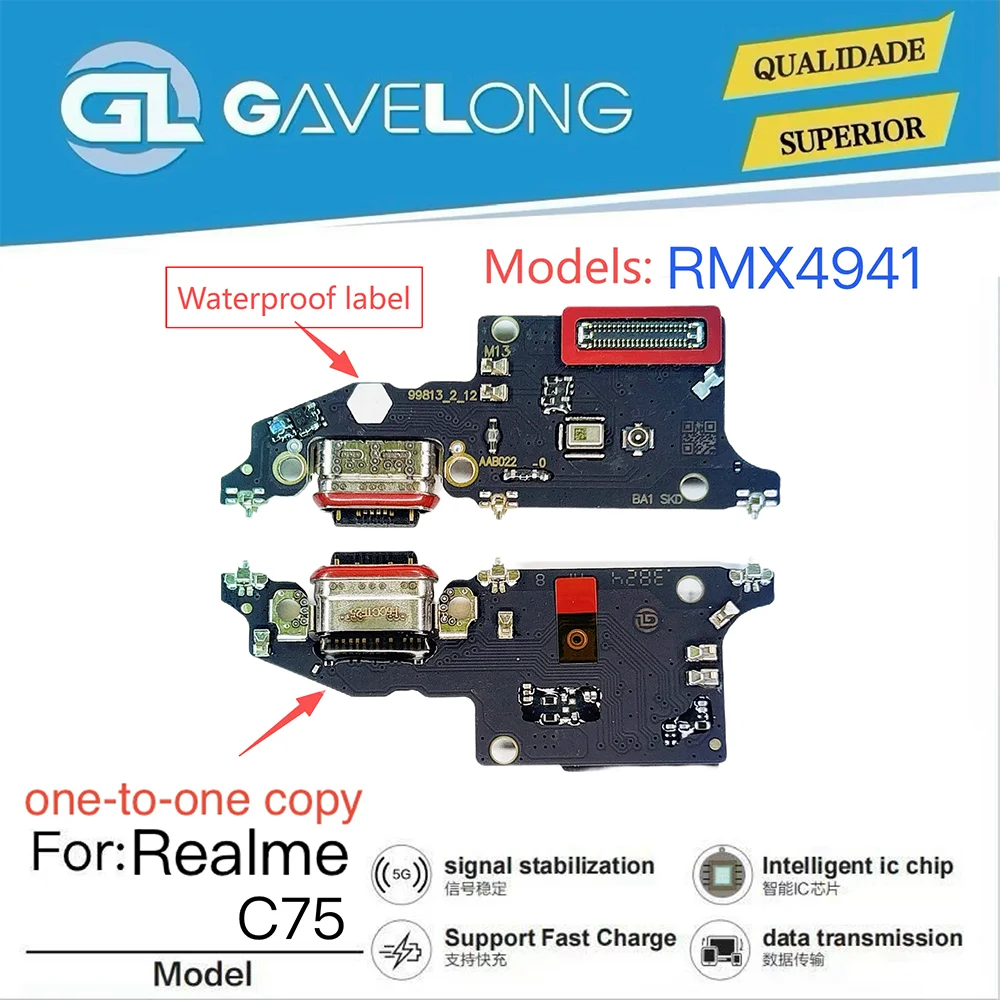 Nappe de charge Realme C75 RMX3941 – Câble flexible de connecteur USB
