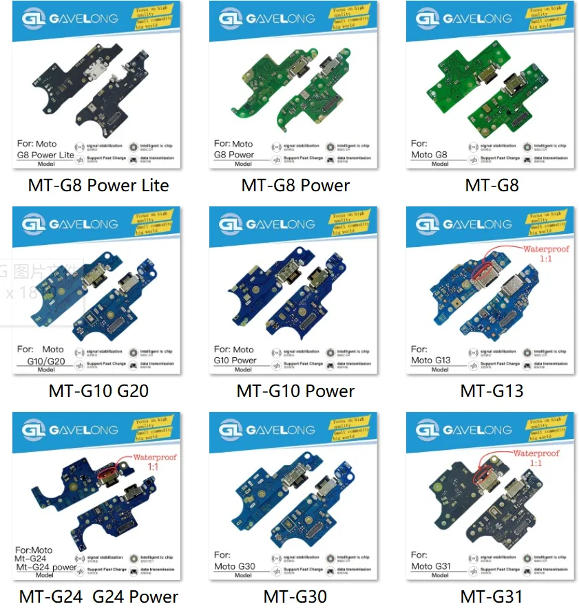 Câble de charge souple Motorola G7 Power – Port USB de remplacement GAVELONG