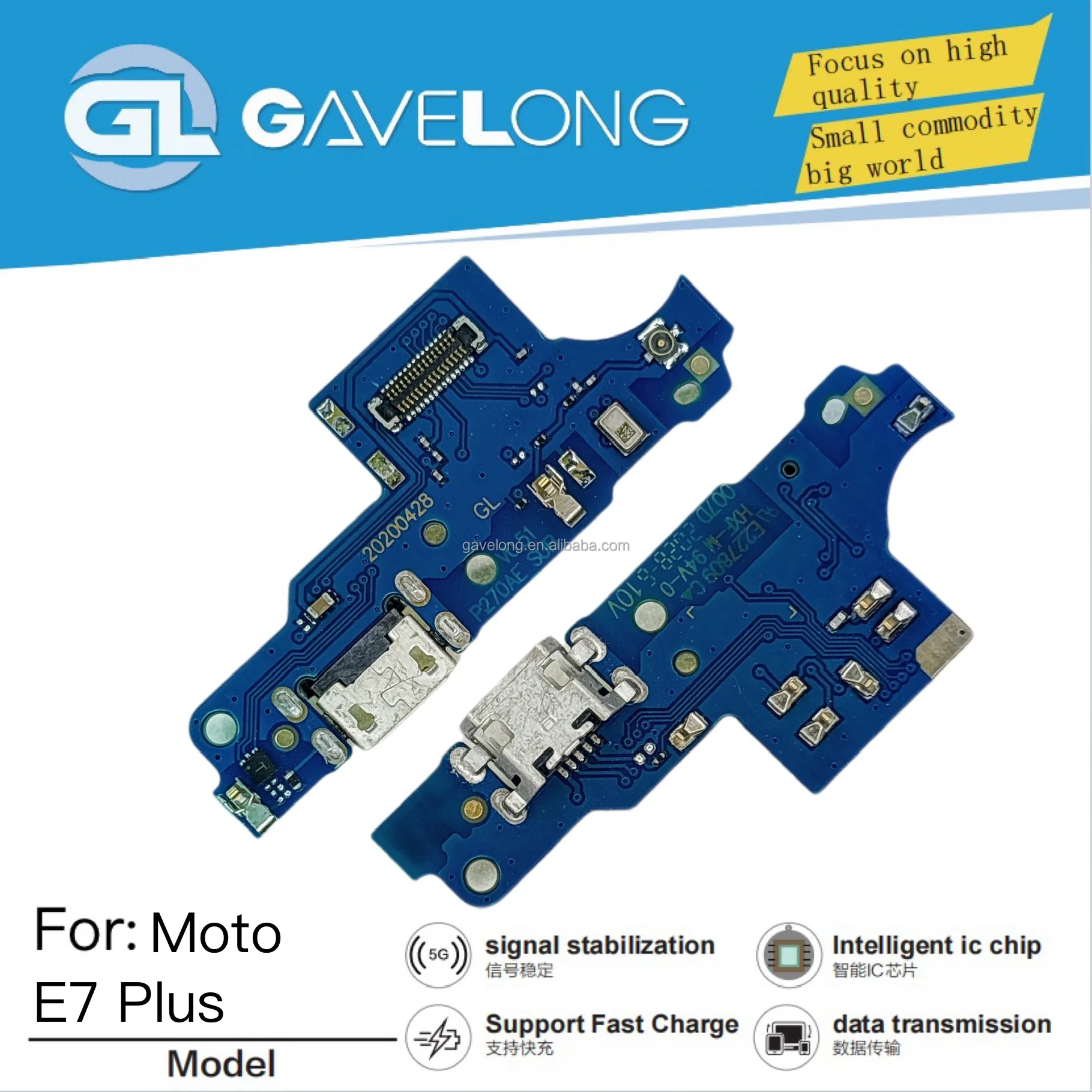 Nappe de charge flexible Motorola E7 – Connecteur port USB de remplacement