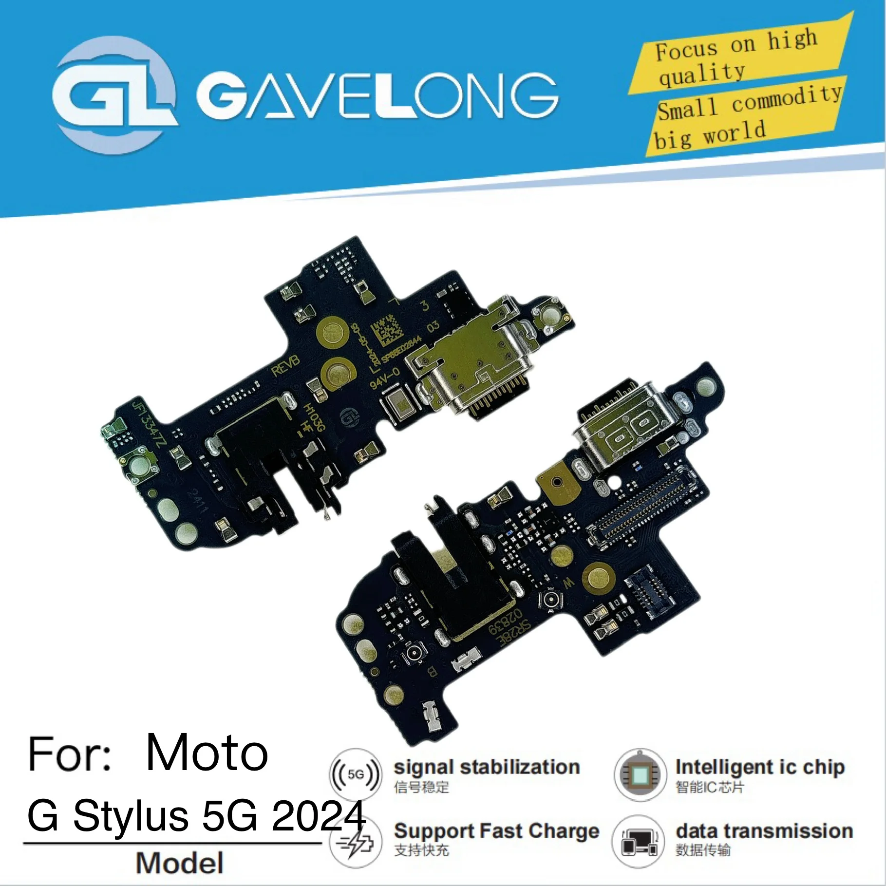 Câble flexible de charge Motorola G85 5G – Pièce de rechange GAVELONG