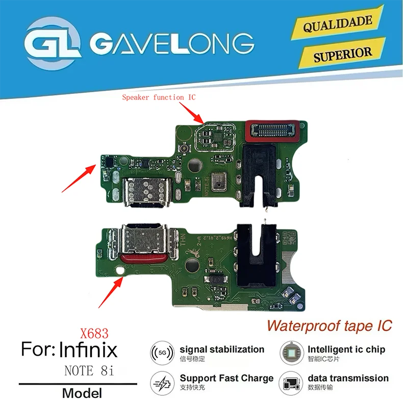Nappe de charge USB Infinix Note 8i X683 – Port de chargeur OEM testé garanti 1 an