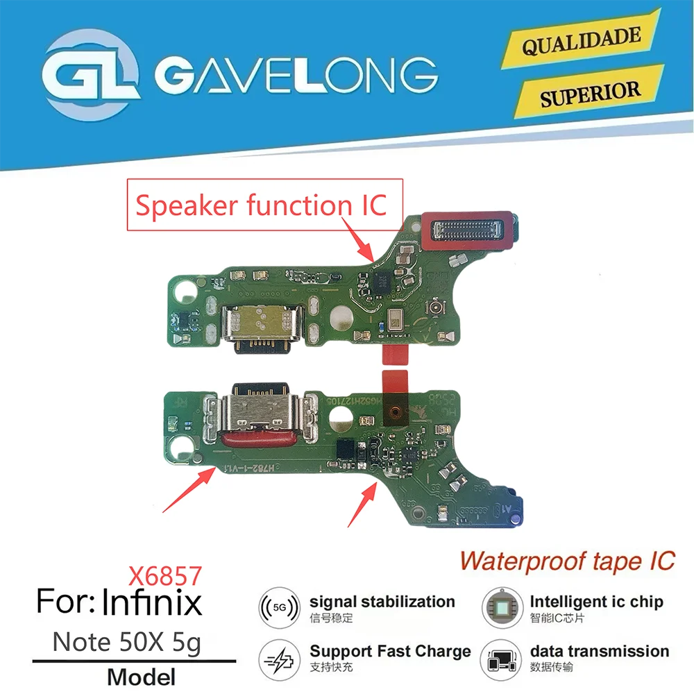 Carte de charge Type-C Infinix Note 50X 5G X6857 – Pièce de remplacement originale