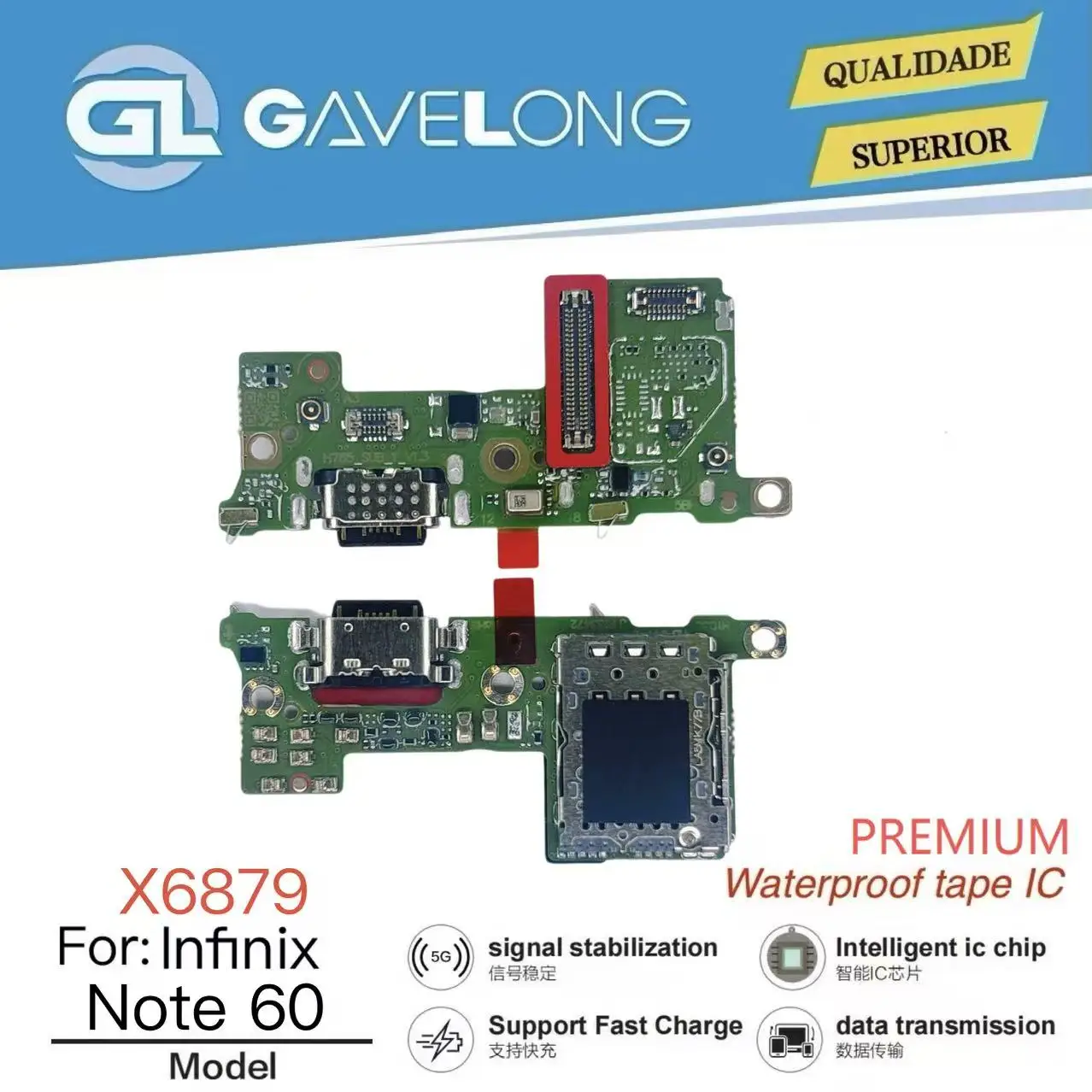 Carte de Charge Infinix Note 60 – Connecteur USB Remplacement Original GAVELONG