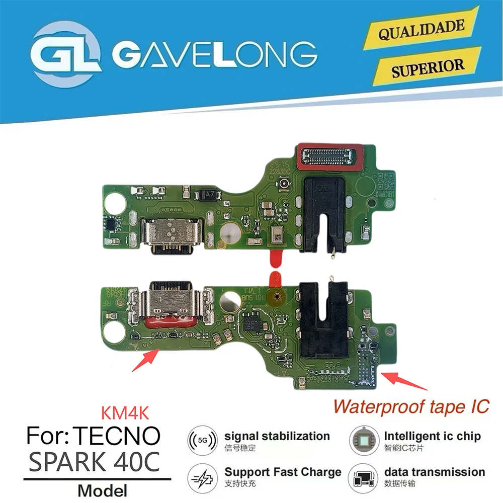 Carte de charge USB-C Tecno Spark 40C KM4K – Nappe flexible de remplacement