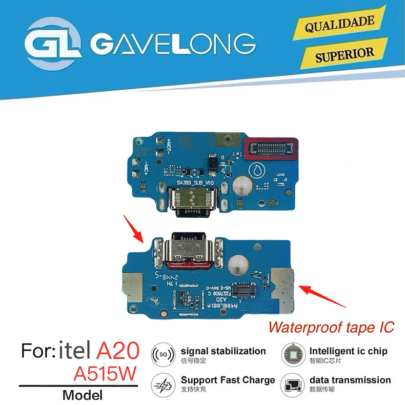 Nappe de Charge Samsung Galaxy A20 A515W – Connecteur USB Flex Cable OEM GAVELONG